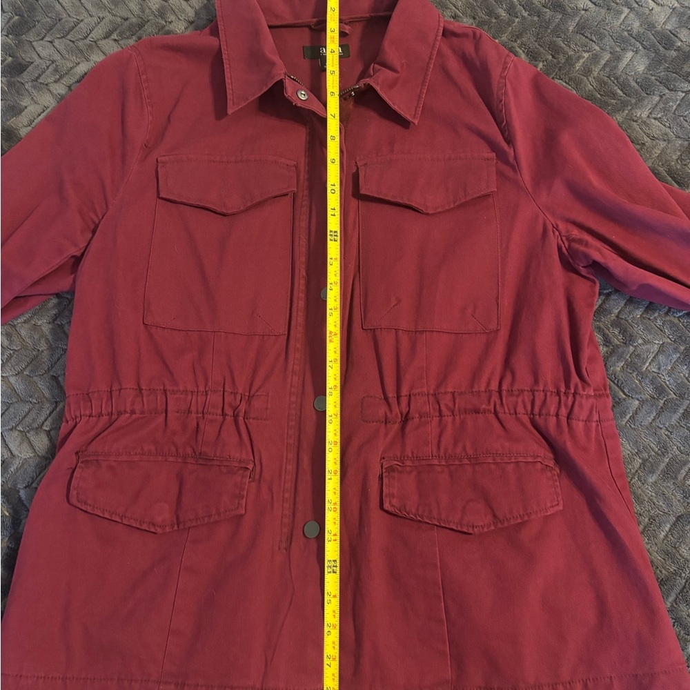 a.n.a Women's Deep Red Utility Jacket - Picture 5 of 5
